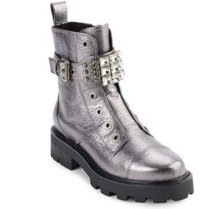 KARL LAGERFELD PARIS $199 Maeva Lug Sole Bootie Platform Chunky Heel Size 6 NEW